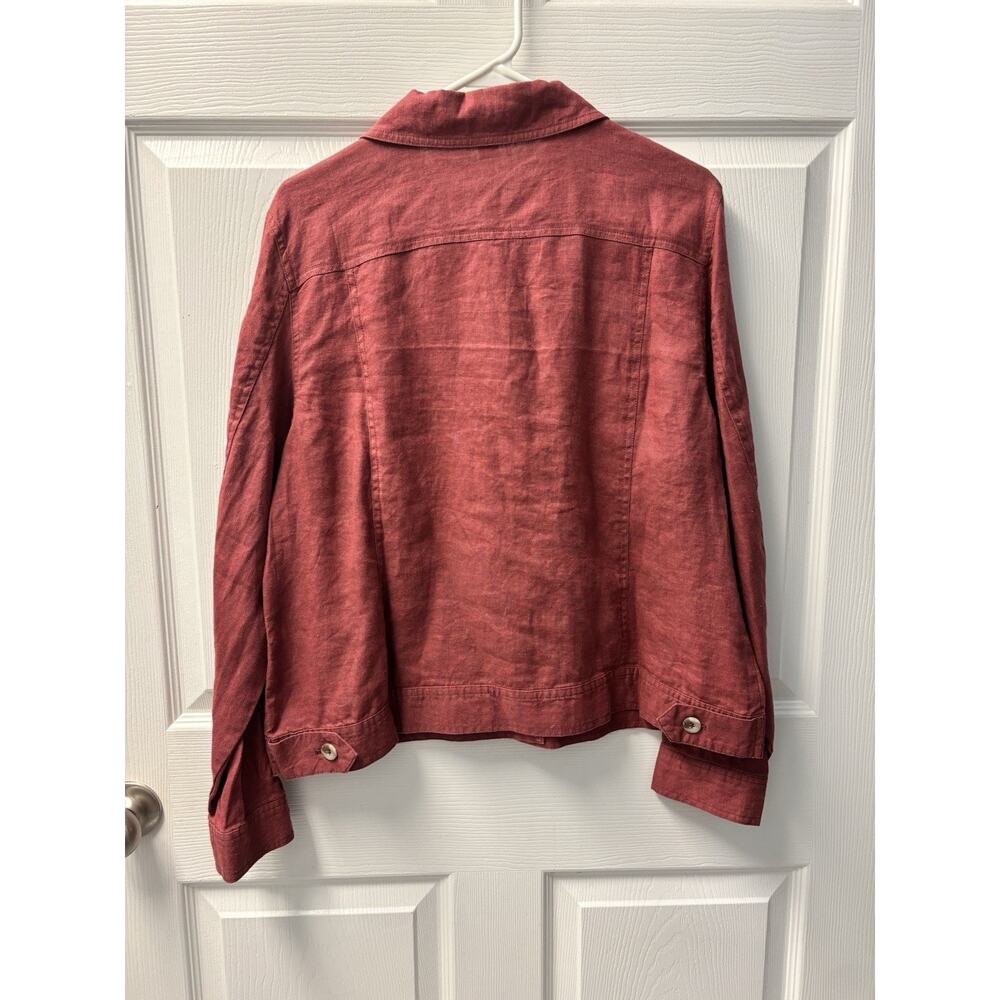 Coldwater Creek Linen Jacket New With Tags Size Large - Picture 4 of 6
